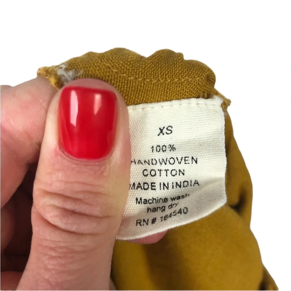 Par En Par | The Tie-Waist Culotte in Mustard XS - Picture 3 of 7